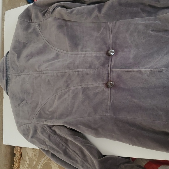 Banana Republic Sage green size 6 Soft Velvet Blazer Jacket - Picture 8 of 16